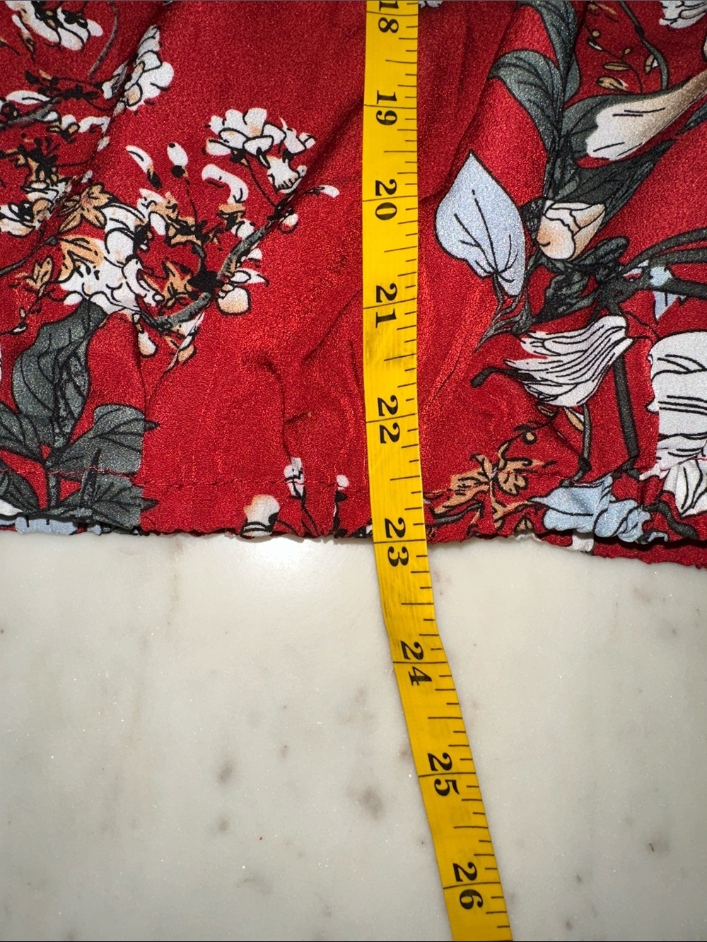 SHEIN Red Floral Halter top size Large nwot - Picture 8 of 8